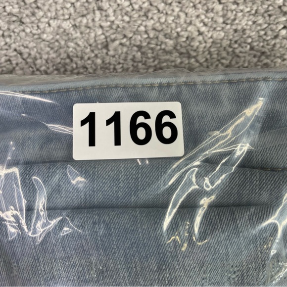 American Eagle Jegging Women's 2 Blue Skinny High Rise Light Wash Distressed - Picture 10 of 10